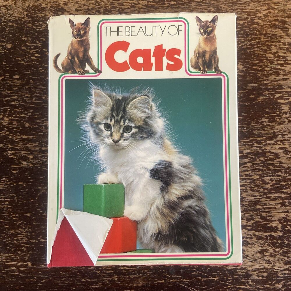 Vintage 1972 The Beauty of Cats Howard Loxton Hardcover Cat Breeds Illustrated